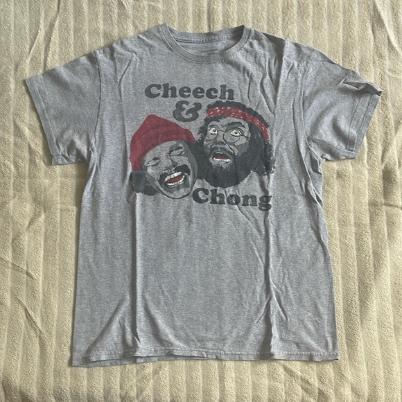 Cheech & Chong Up In Smoke T Shirt Size Medium (fits more like a small) In Grey - Picture 1 of 3